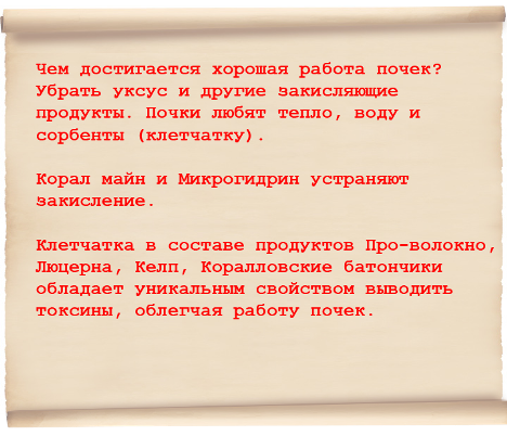 Способы устранения закисления почек