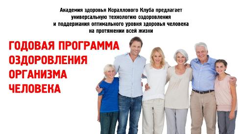 Алгоритм годовой программы оздоровления